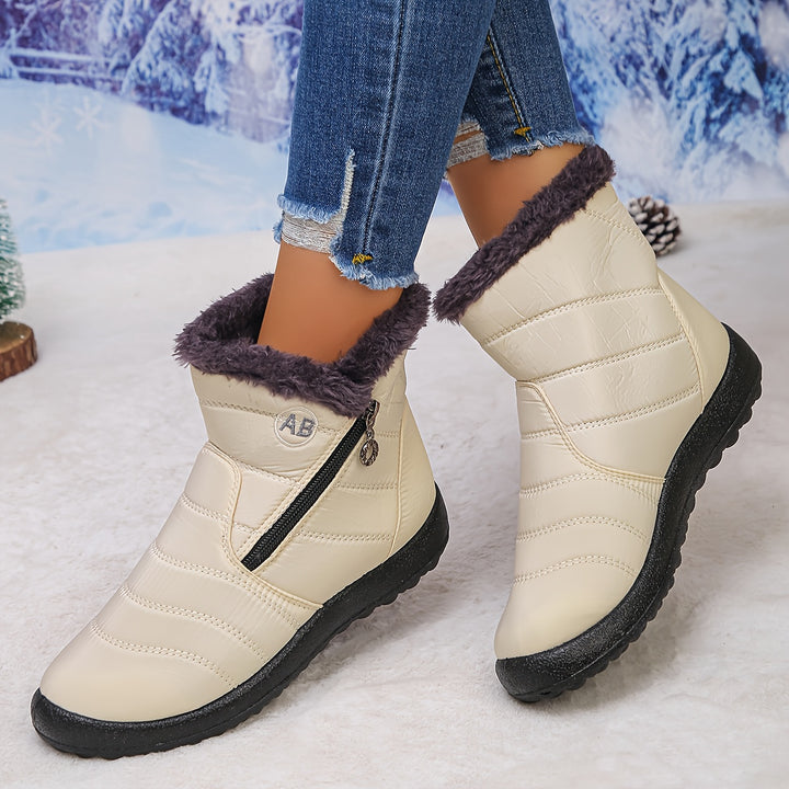 Faye | Cozy-Lined Winter Ankle Boots