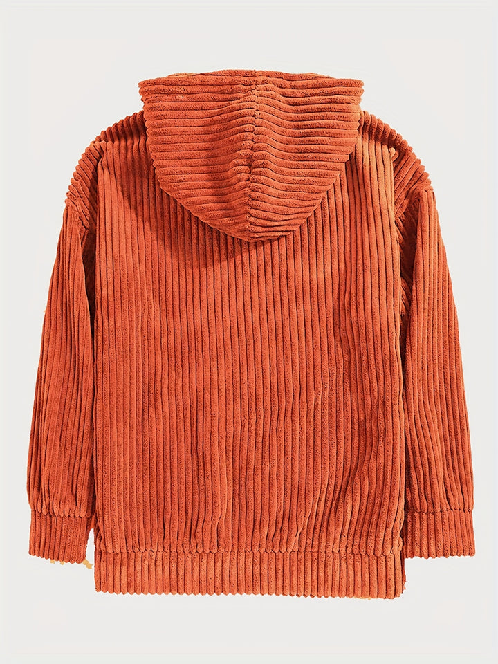 Callan | Relaxed Ribbed Hoodie