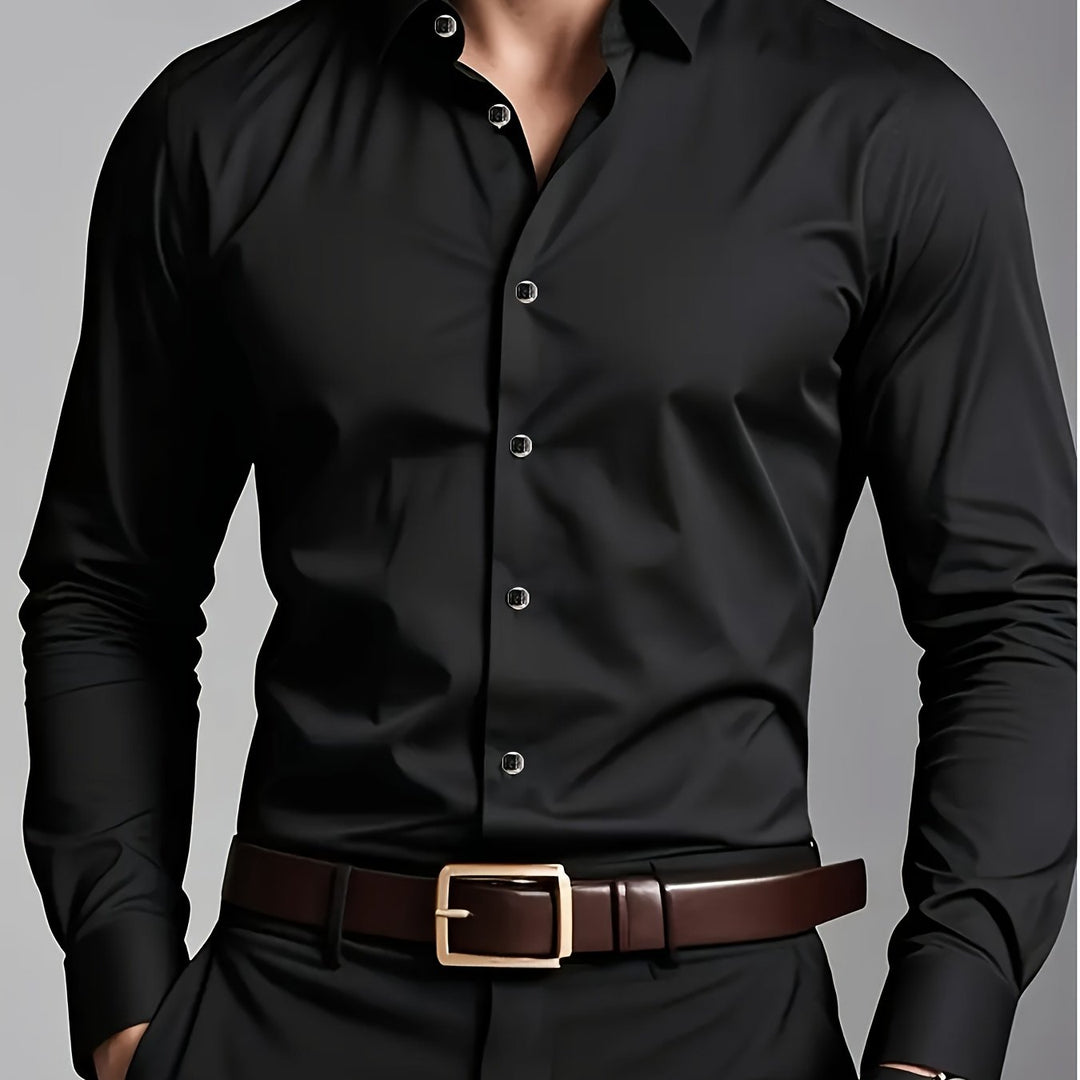 Bennett | Men's Tailored Long Sleeve Button-Up Shirt