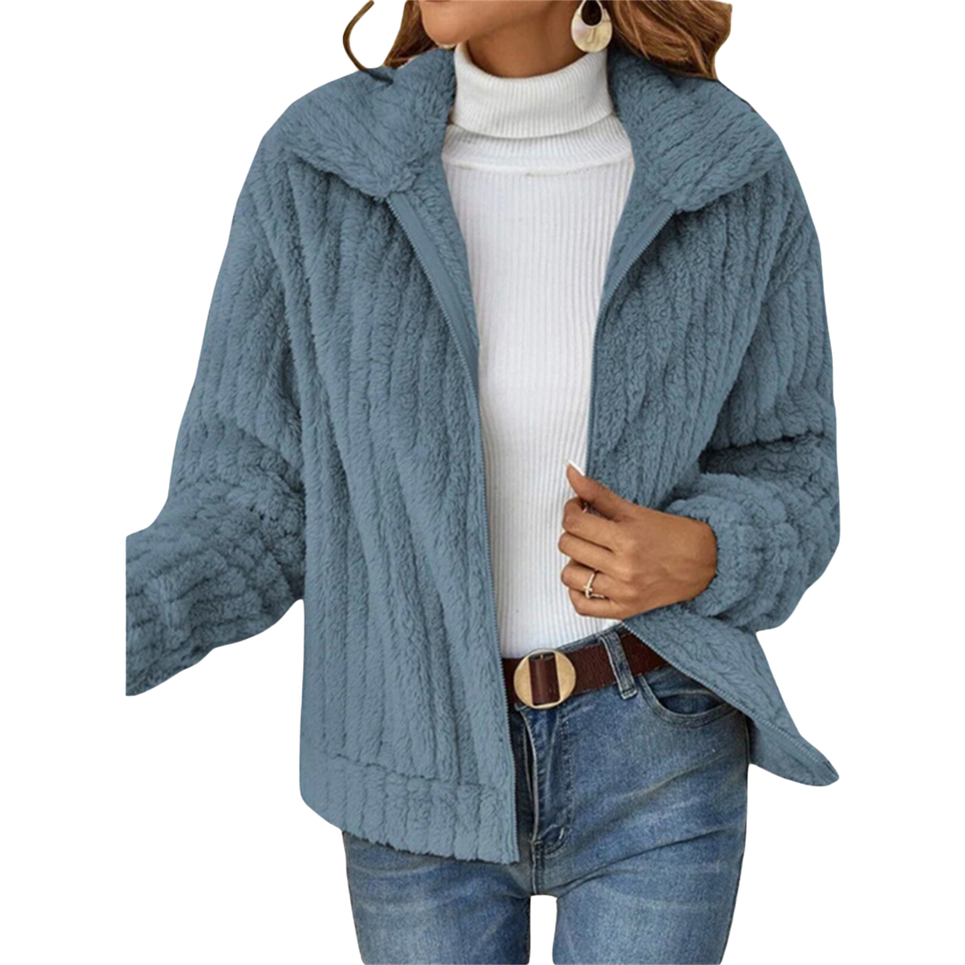 Nancy | Cozy Textured Zip Jacket