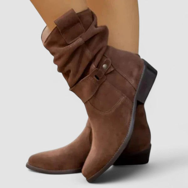 Camila | Slouch Block-Heel Boots