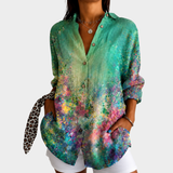 Emerald Meadow Art Blouse