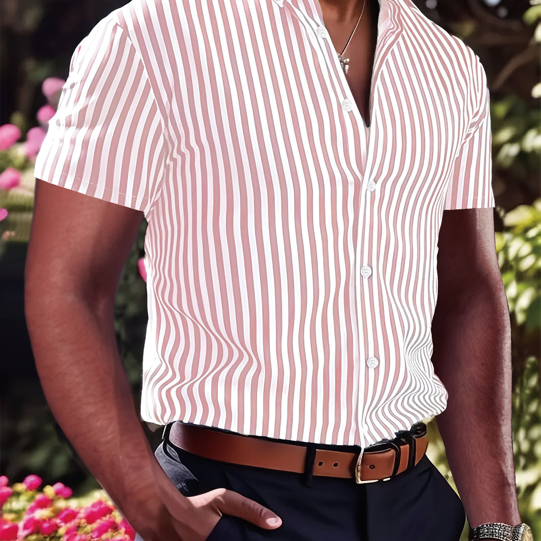 Sinclair | Men's Striped Short Sleeve Shirt