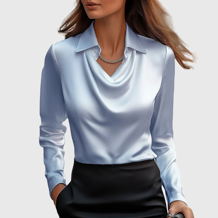 Vanessa | Draped-Neck Blouse