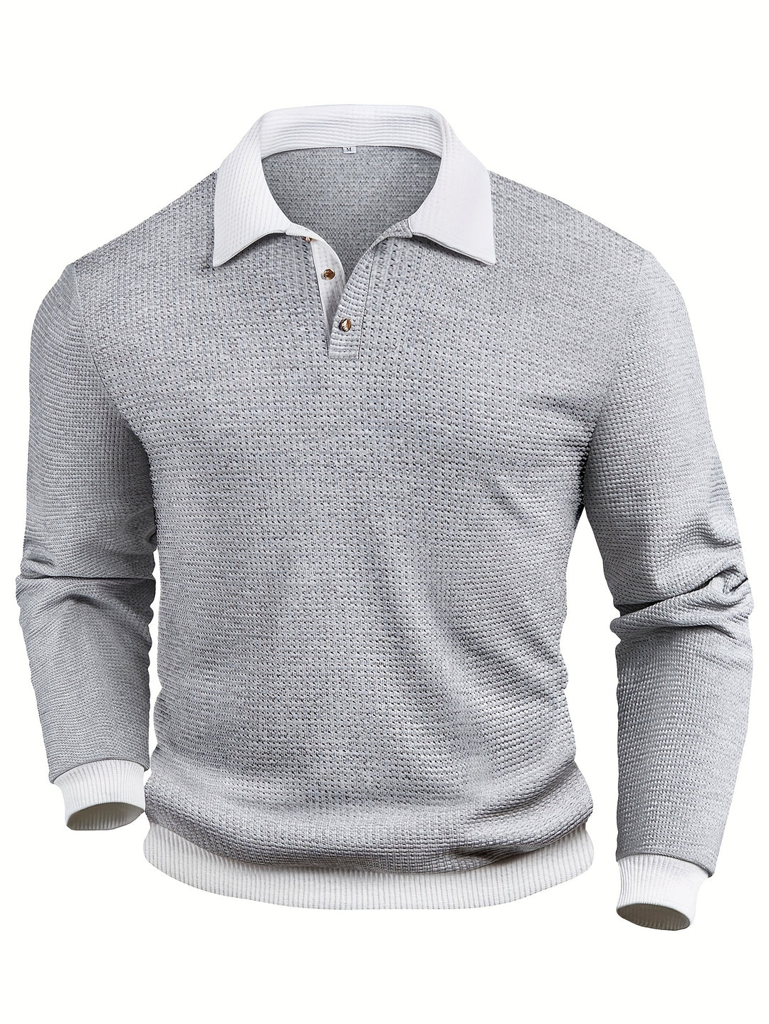 Clark | Men's Waffle Knit Contrast Collar Polo