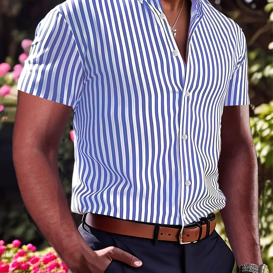 Sinclair | Men's Striped Short Sleeve Shirt