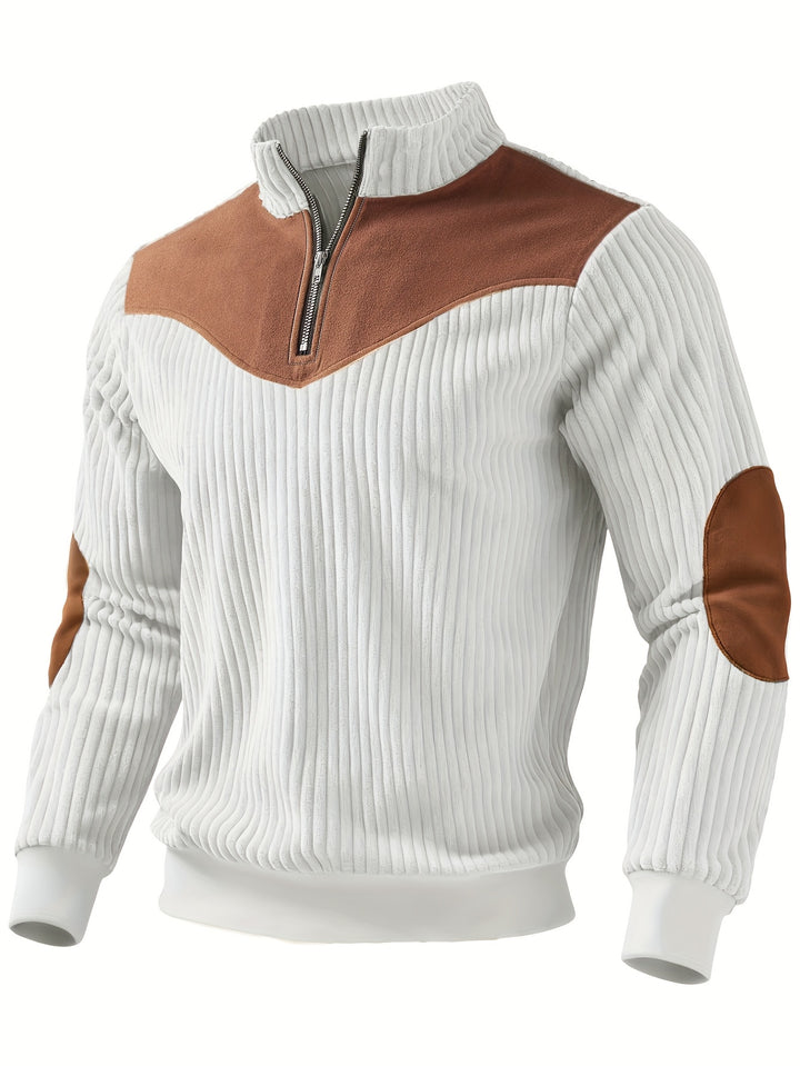 Calvin | Half-Zip Ribbed Pullover