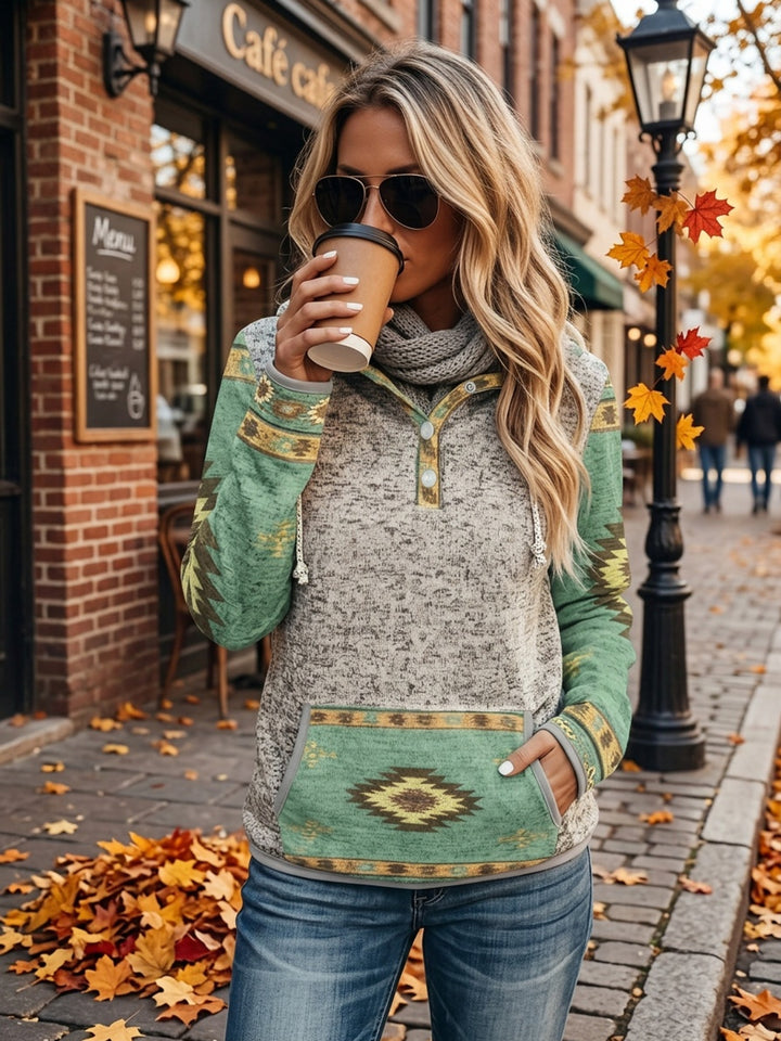Sierra | Western-Inspired Snap-Button Hoodie