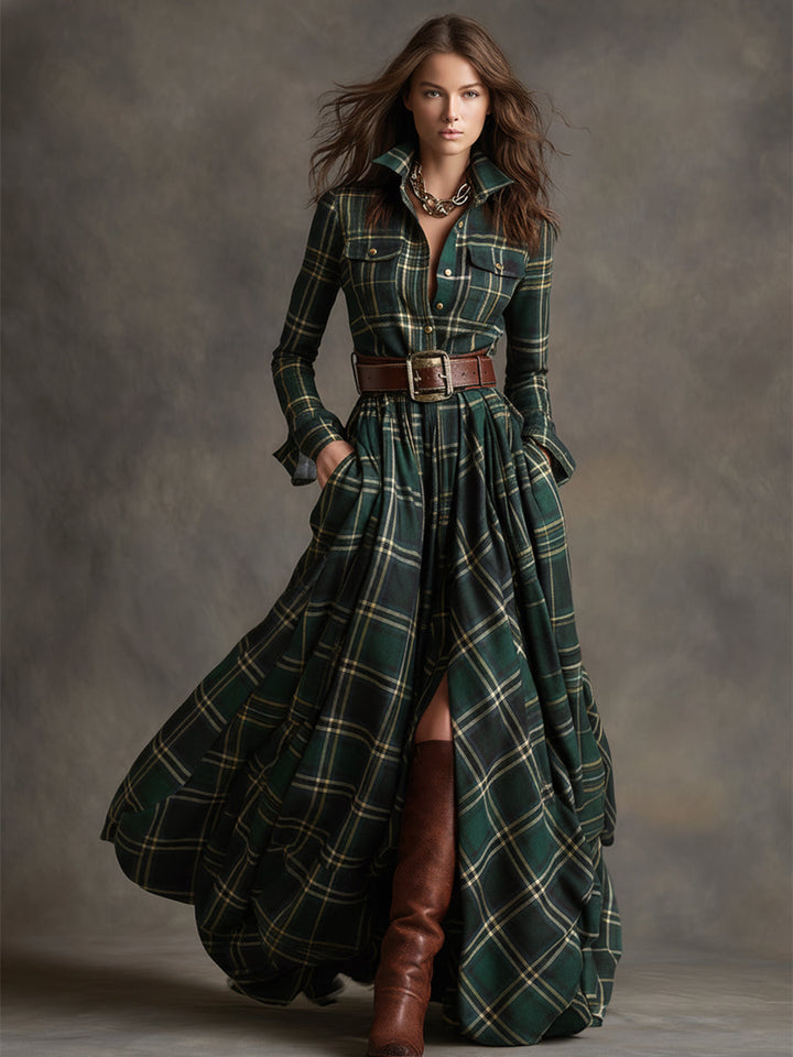 Adalyn | Timeless Belted Shirt Dress