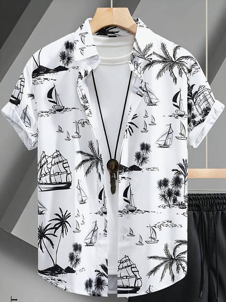 Grayson | Men's Hawaiian Print Short Sleeve Shirt