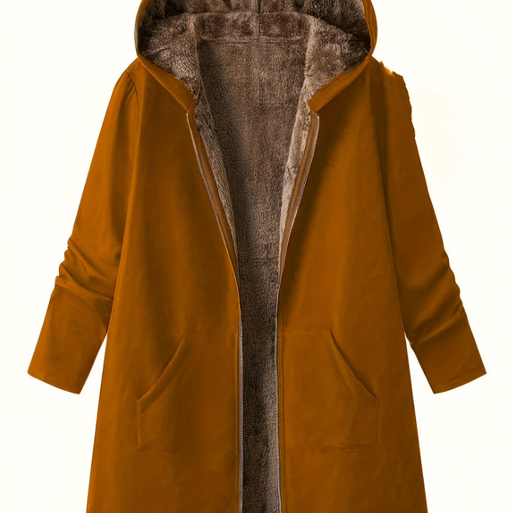 Marlowe | Cozy Fleece-Lined Hooded Coat