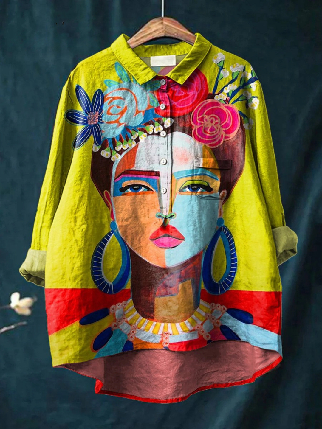 Estella | Artful Portrait Print Shirt
