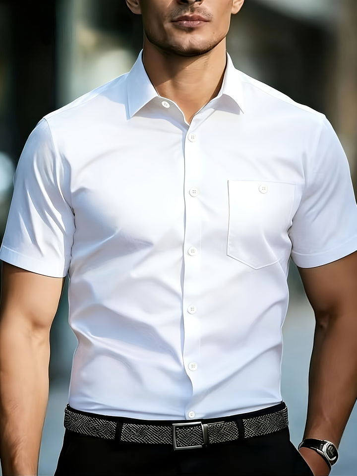 Matthew | Men's Business Casual Short Sleeve Shirt