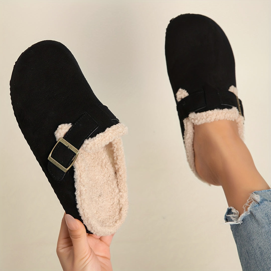 Lottie | Cozy Buckle Mules