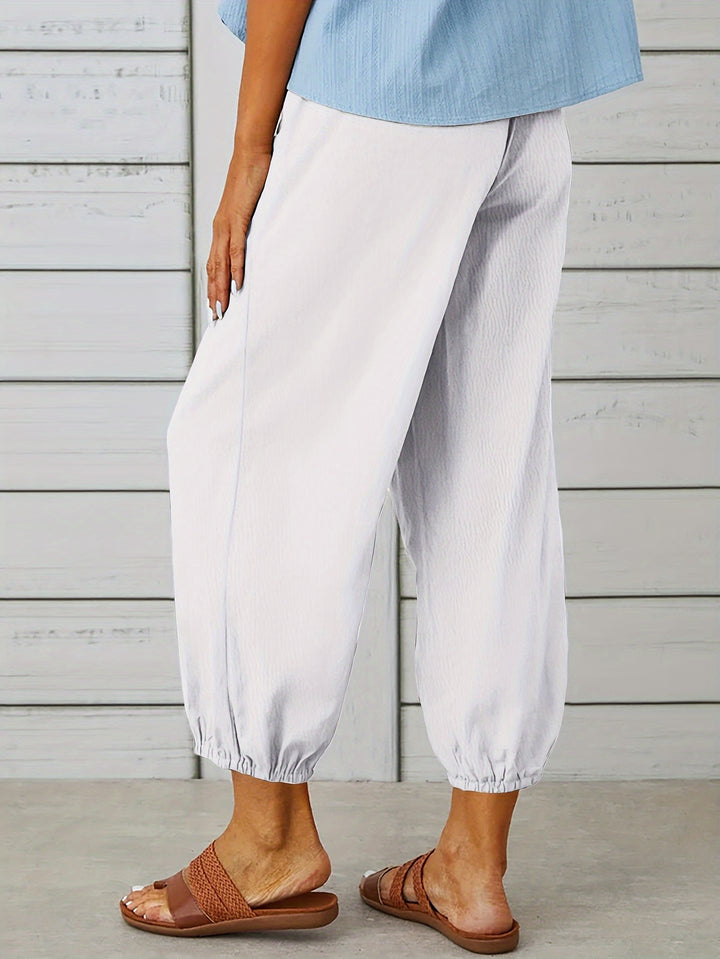 Lorraine | Relaxed Cropped Wide-Leg Pants