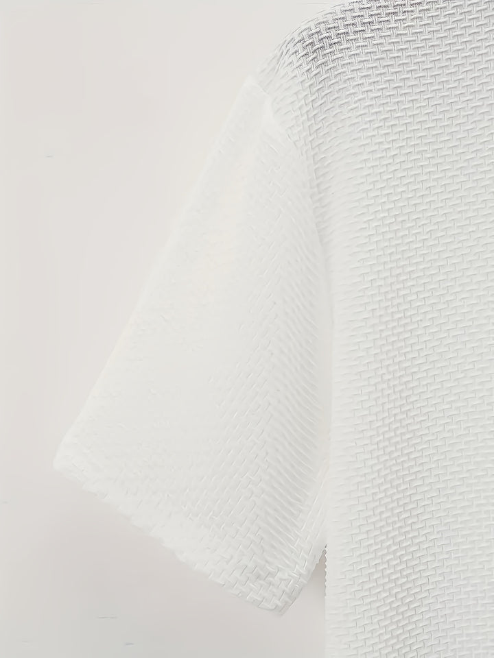 Sterling | Textured Round-Neck T-Shirt