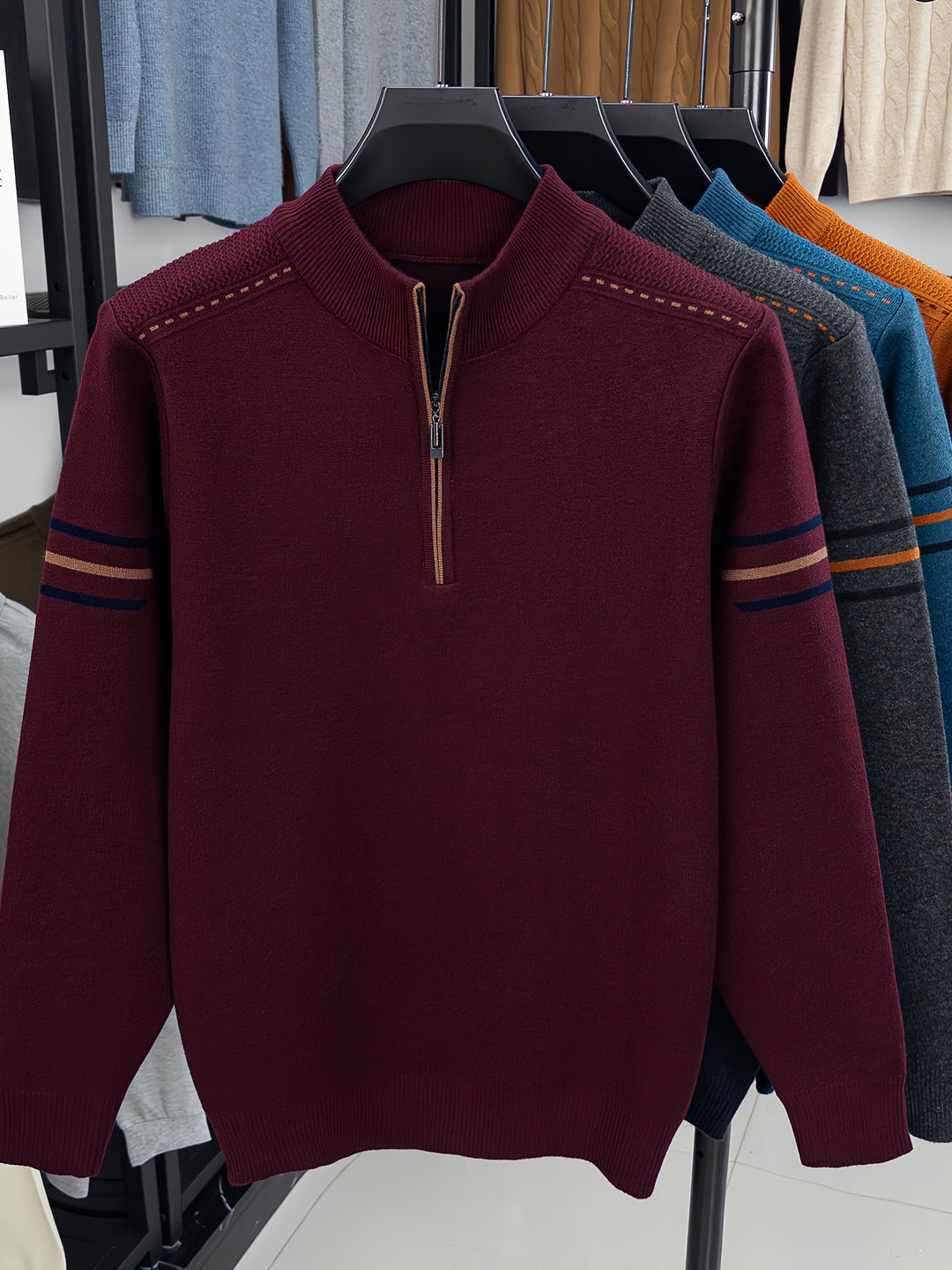 Ambrose | Zip-Neck Pullover Sweater