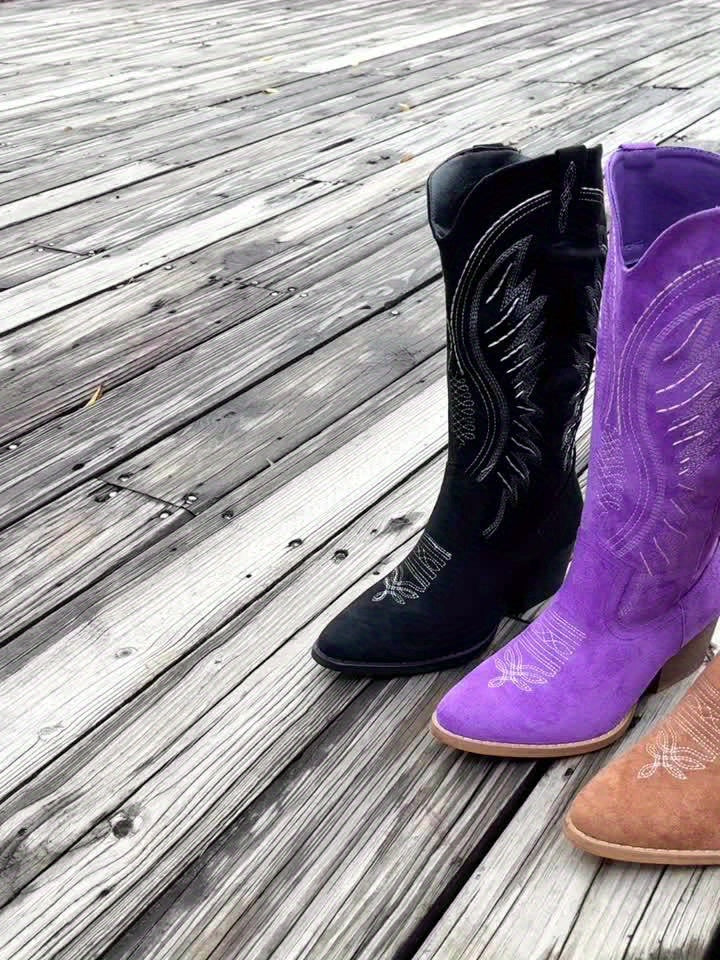 Josephine | Embroidered Western Boots