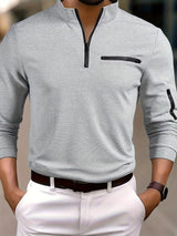 Harvey | Men's Textured Waffle Quarter-Zip Pullover