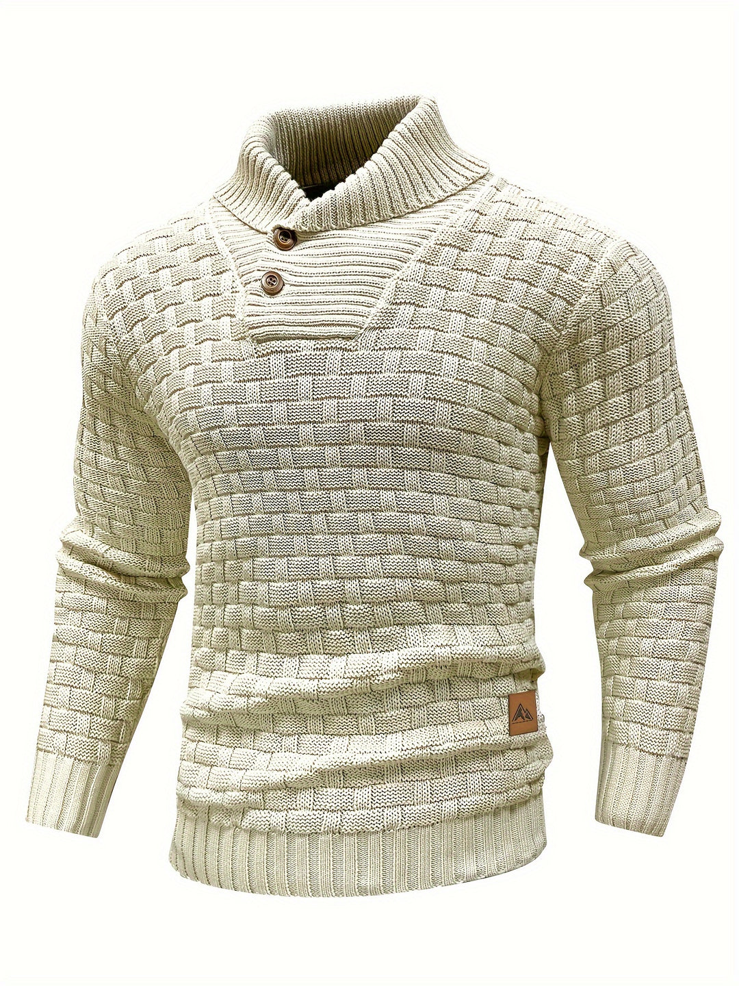 Cormac | Textured Shawl-Collar Sweater
