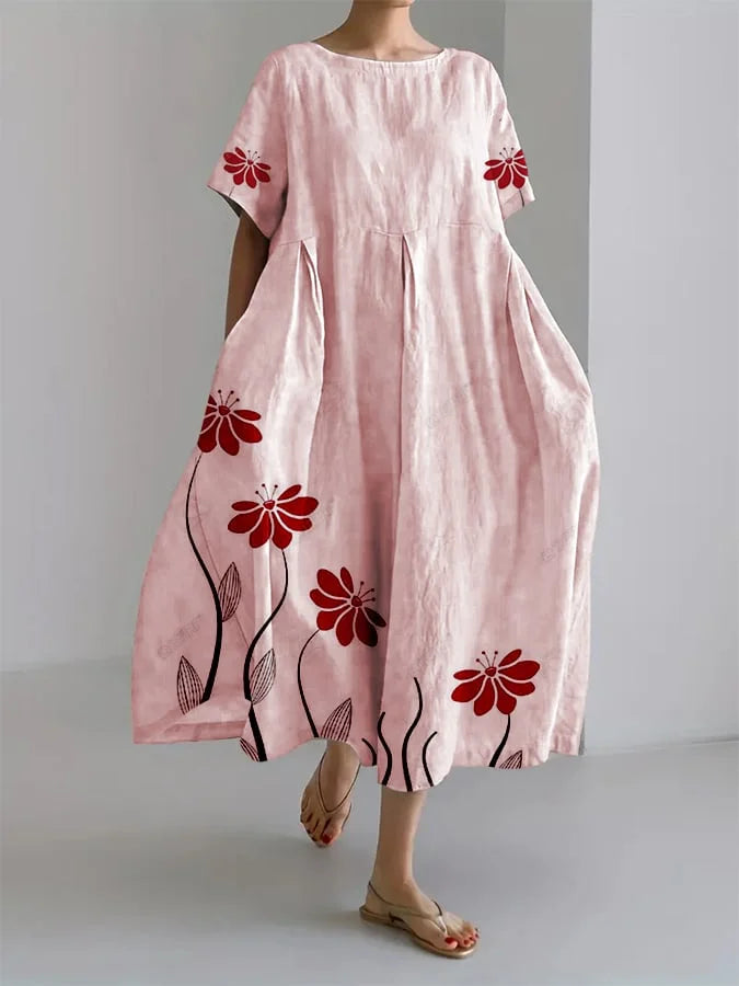 Romy | Relaxed Floral Midi Dress