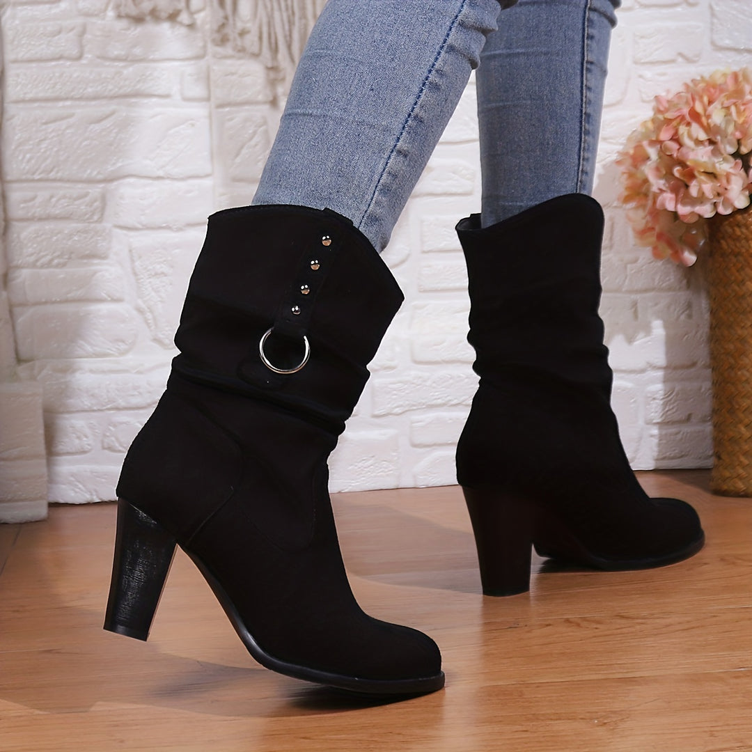 Joan | Slouchy Western Heeled Boots