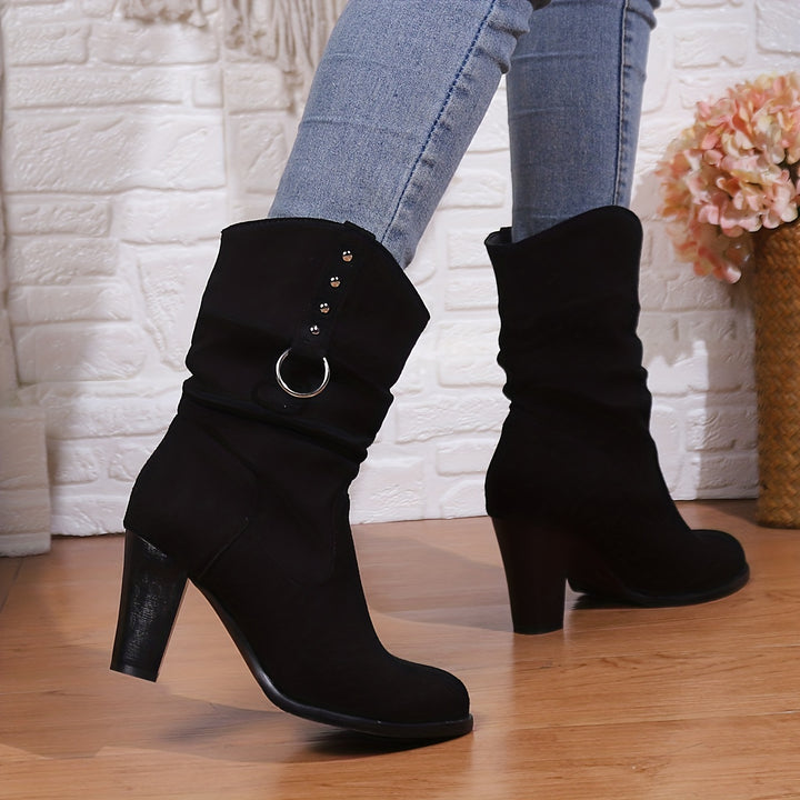 Joan | Slouchy Western Heeled Boots