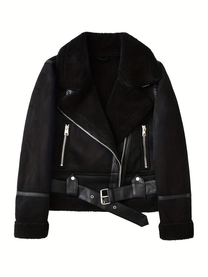 Florence | Belted Aviator Jacket