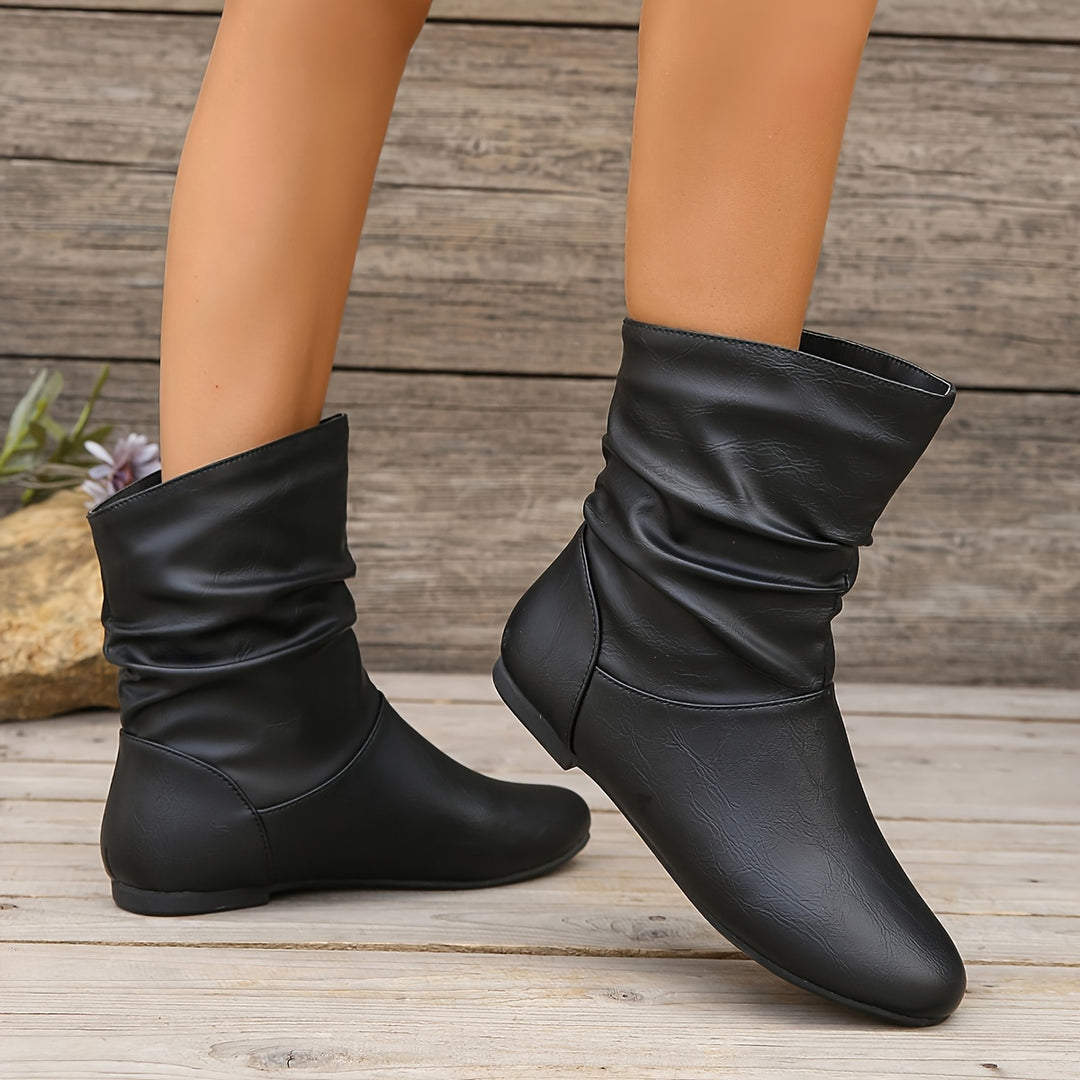 Briony | Slouchy Slip-On Boots