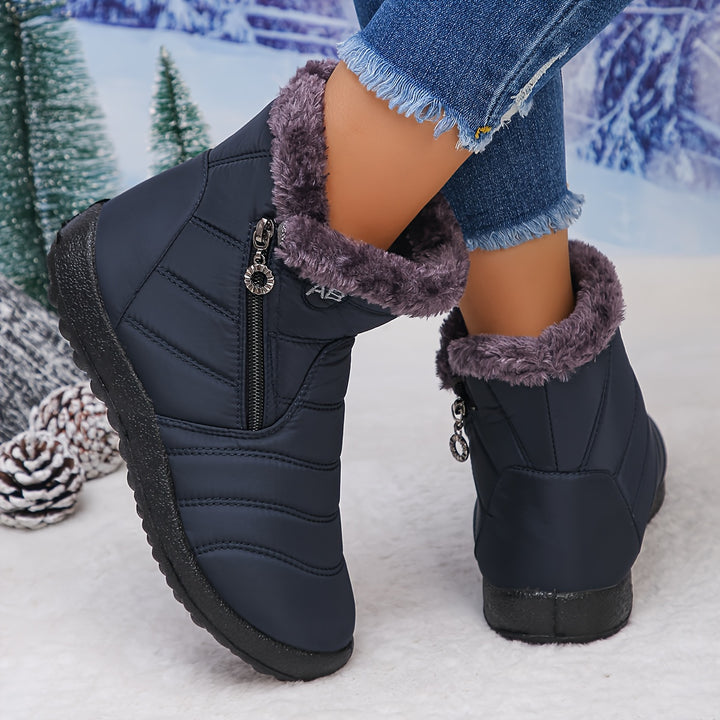 Faye | Cozy-Lined Winter Ankle Boots