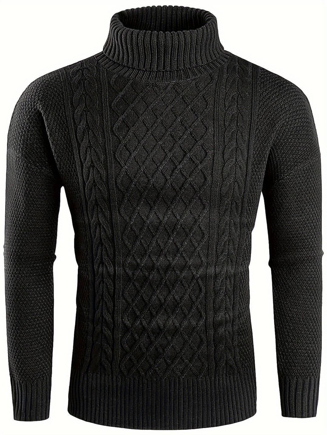 Garrett | Classic Cable-Knit Turtleneck Sweater