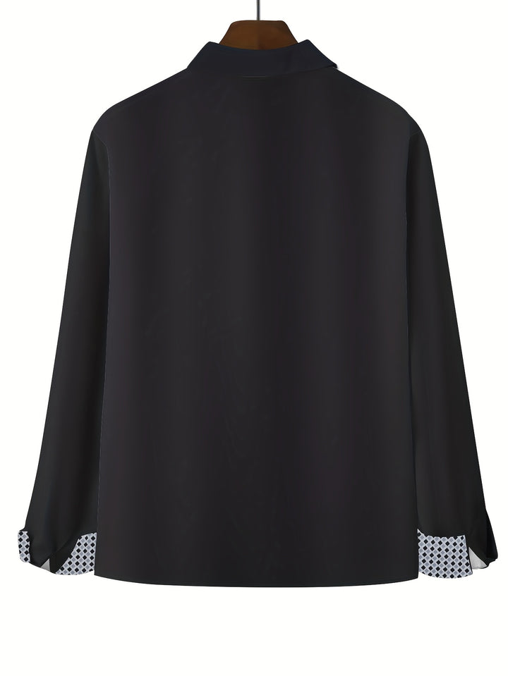 Sutton | Men's Long Sleeve Shirt with Contrast Cuff & Collar Detail