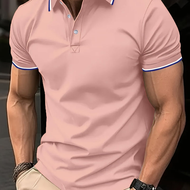 Vincent | Classic Tipped-Collar Polo Shirt