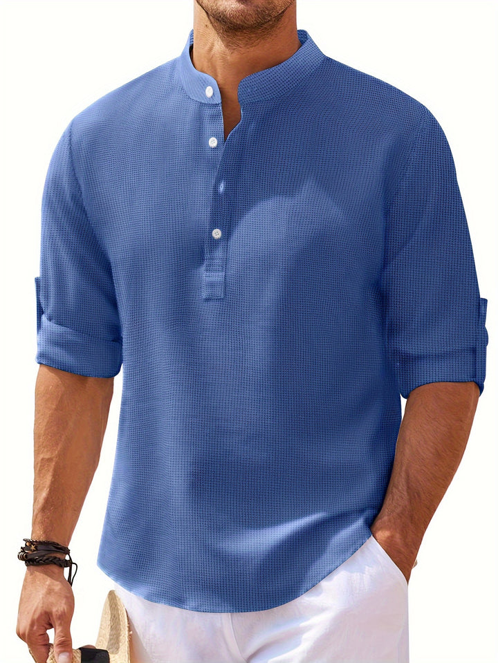 Winslow | Men's Stand-Collar Long Sleeve Shirt