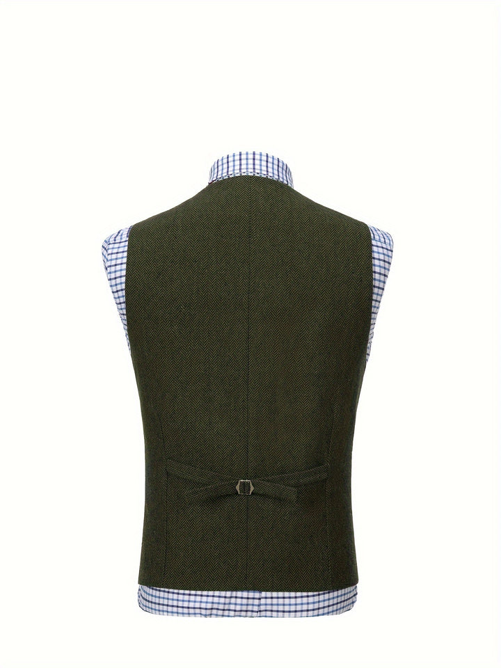 Barnaby | Heritage Herringbone Vest