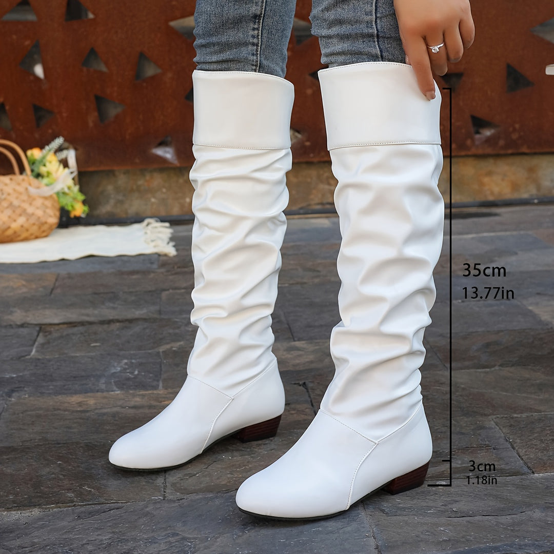 Evelyn | Slouch Knee-High Boots