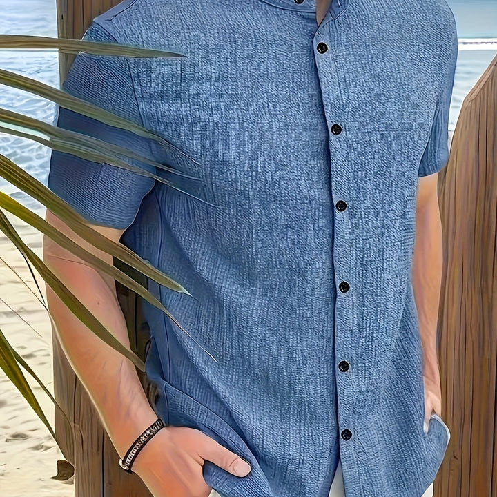Edward | Men's Lightweight Short Sleeve Button-Up Shirt