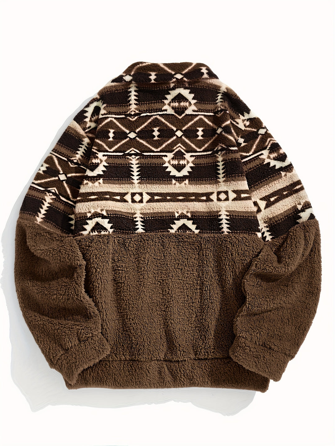 Sienna | Patterned Half-Zip Teddy Pullover