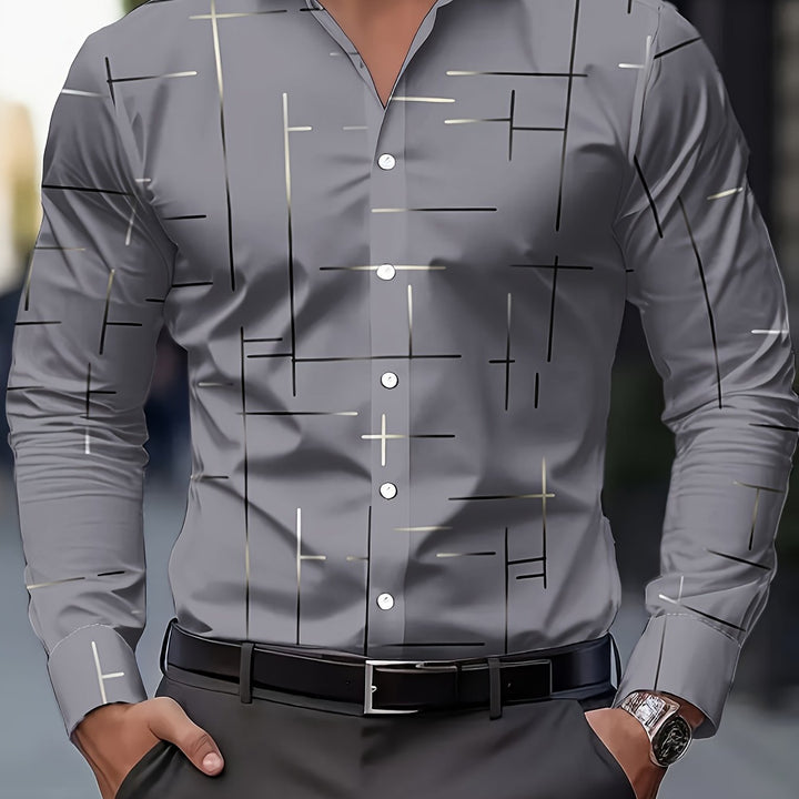 Franklin | Men's Geometric Print Long Sleeve Shirt