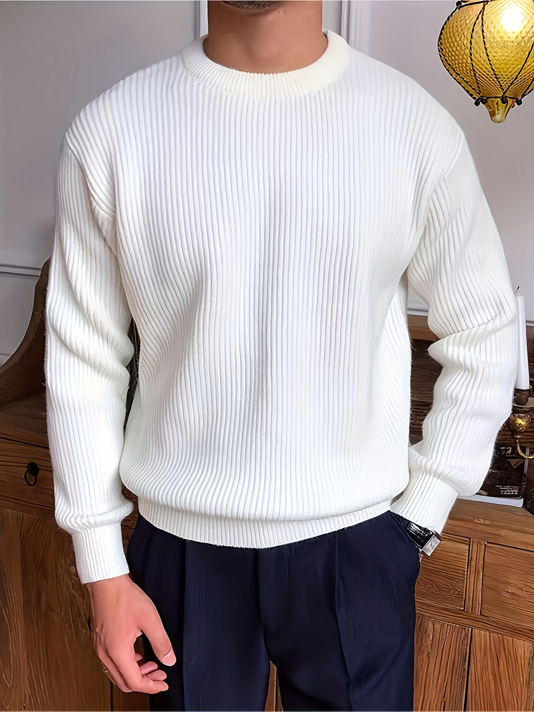 Rupert | Ribbed Crew Neck Sweater
