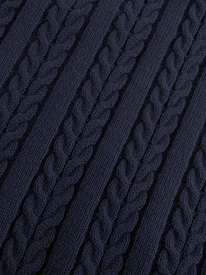 Winston | Cable-Knit V-Neck Sweater Vest