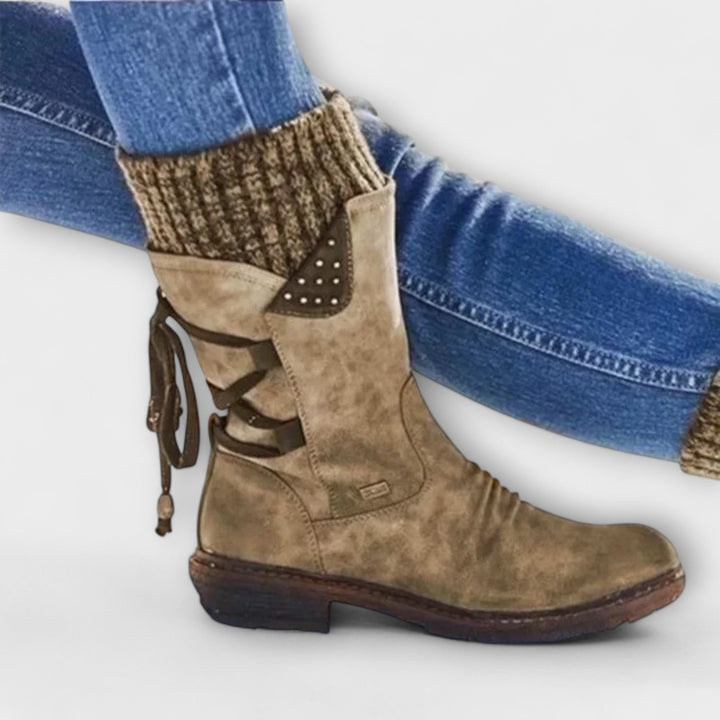 Tilda | Knit-Cuff Comfort Boots