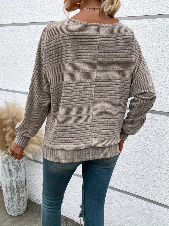 Vivienne | Relaxed Ribbed Batwing Top