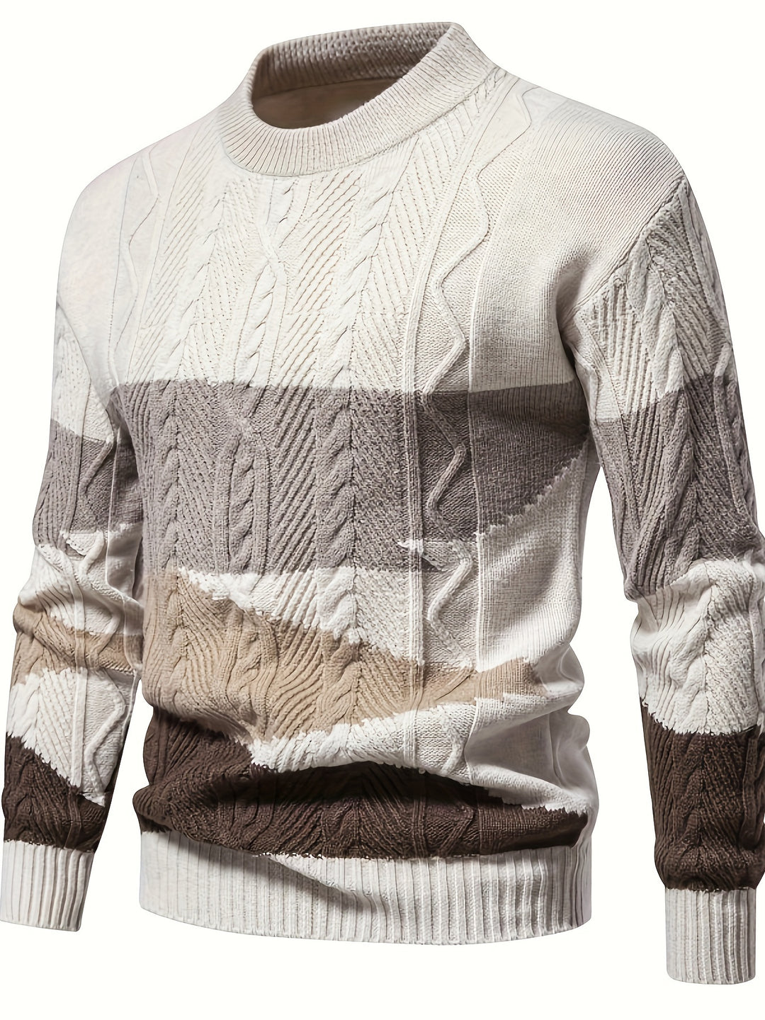 Wallace | Textured Colour-Block Sweater