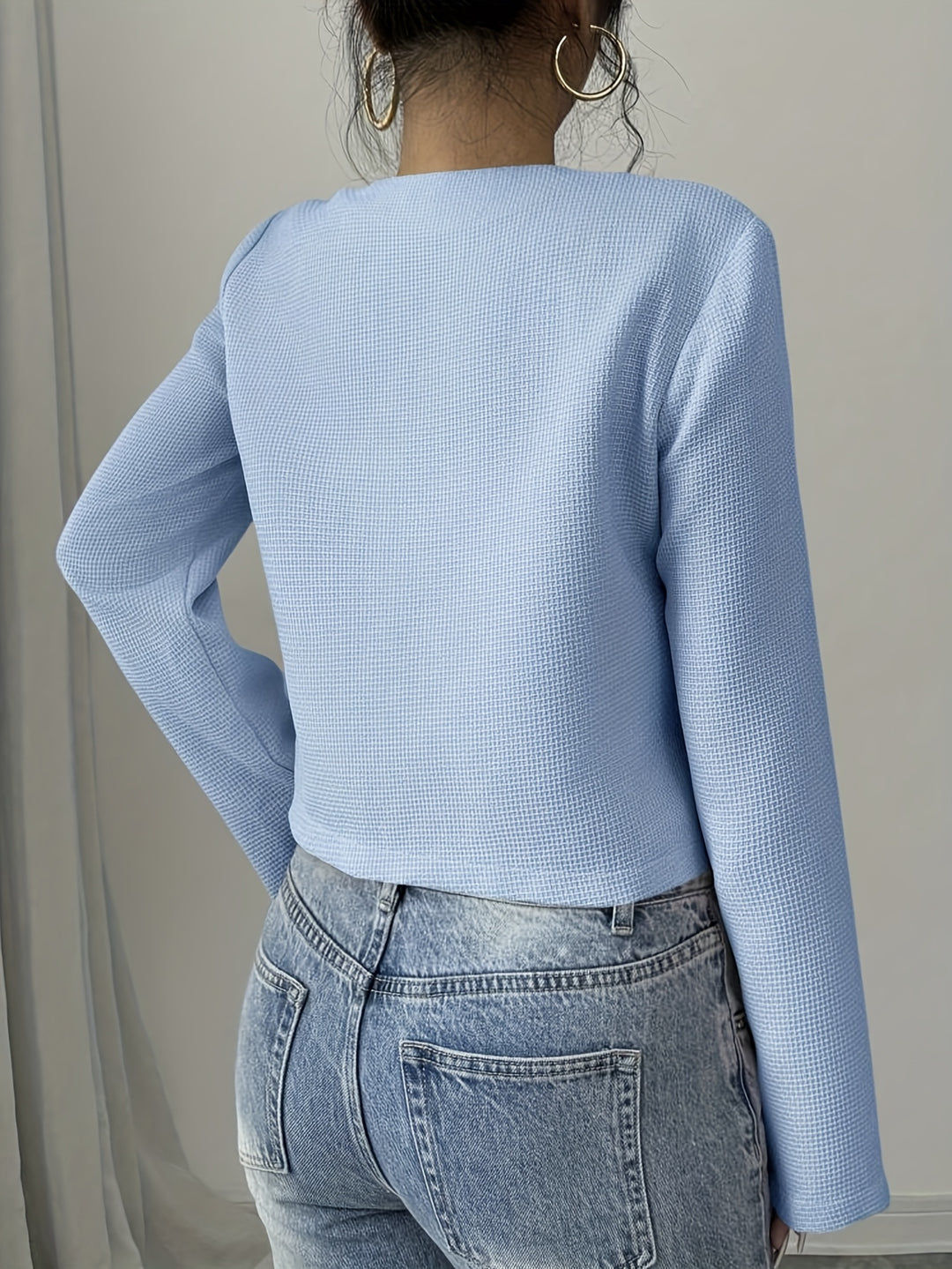 Amelie | Bow-Detail Cropped Jacket