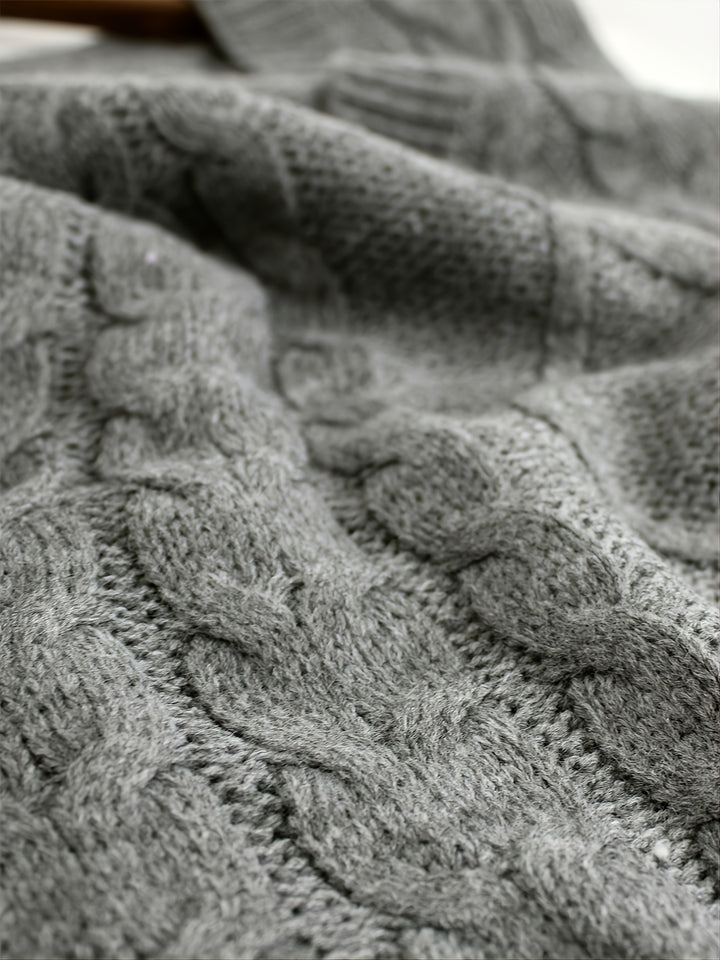 Cambria | Cable-Knit V-Neck Sweater Vest
