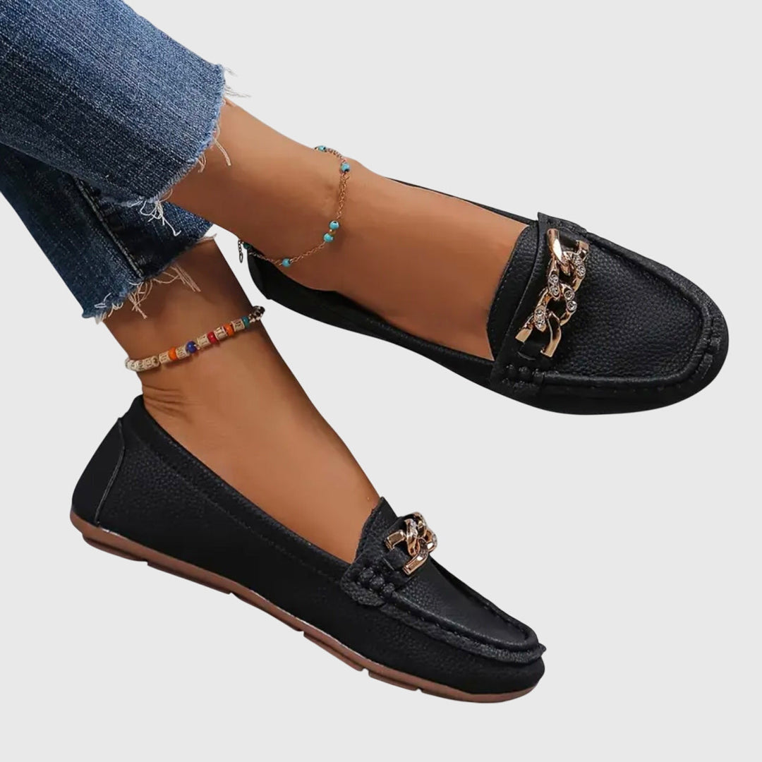Charlene | Chain-Detail Comfort Loafers