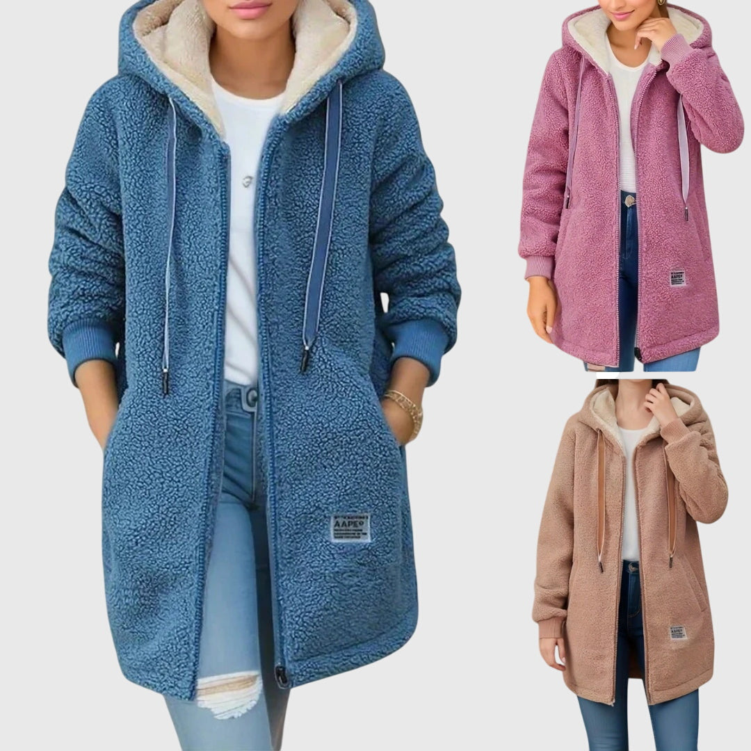 Elena | Cozy Hooded Longline Jacket