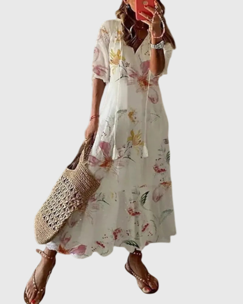 Wren | Flowing Bohemian Maxi Dress