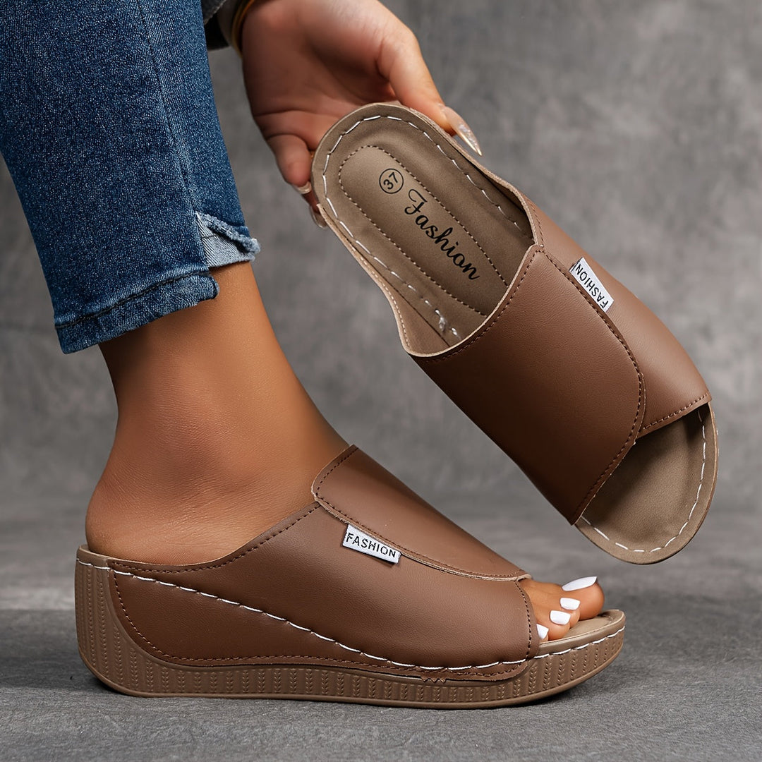 Emmeline | Cushioned Arch-Support Wedge Sandals